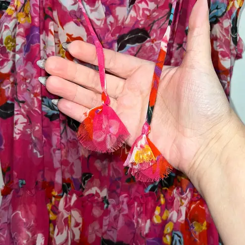 MISA Los Angeles Lilian Dress In Rose Garden Pink Floral Print