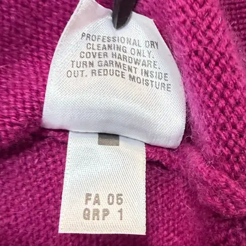 St. John Vintage S Cashmere Knit Top Cut Out Pink Luxury Designer Marie Gray Y2K