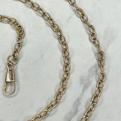 Gold Tone Chain Purse Strap Replacement Crossbody Shoulder Handbag 46" ✨