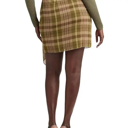 Ralph Lauren Host Pick!! NWT Lauren ‎ Plaid Ruffle - Trim Georgette Skirt Size 16