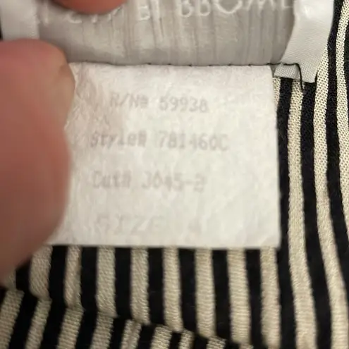 Petite Sophisticate Vintage - Susan Burrowes for Black & Off White Blouse Size 4