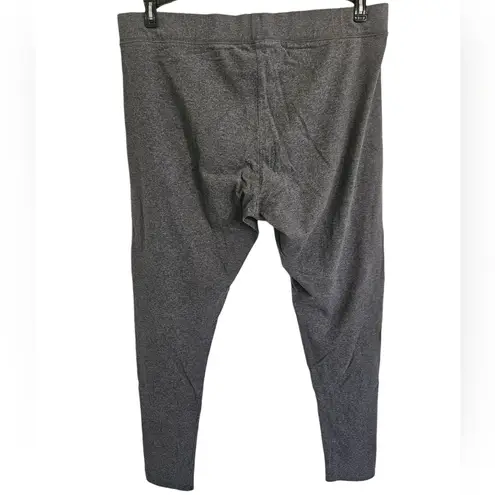 L.L. Bean Classic Gray Legging Pants Cotton Spandex Sz L Size L