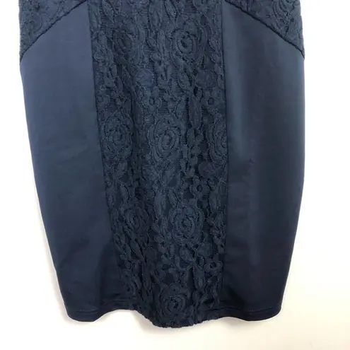 Krass&co London Dress Glenda Lace Sheath Dress Navy