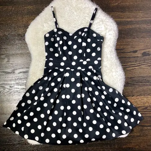 Marilyn Monroe  Black/White Polka Dot A Line Dress