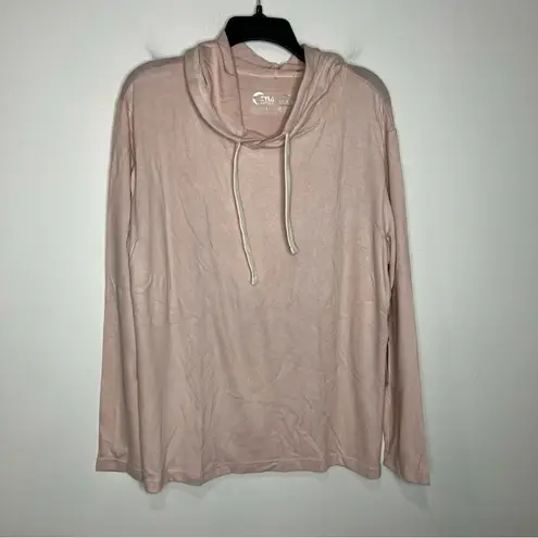 Zyia active boyfriend hoodie loungewear peach womens size small medium large XL