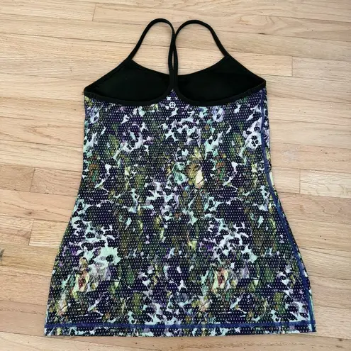 Lululemon  Y Back Tank, Size 8, Green/Purple