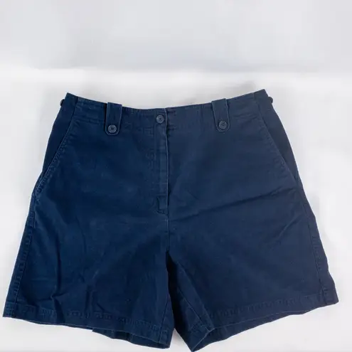 Lauren Ralph Lauren Vintage Y2K Navy Blue Cotton Shorts Womens 8