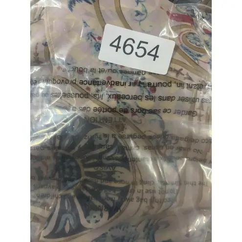 leifsdottir top silk sleeveless printed size 2 Sheer