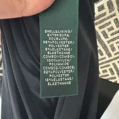 NWT RALPH LAUREN Evening Cocktail Dress Sequin Top Sheath V