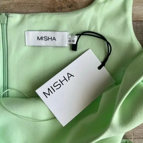Misha Harper Mini Dress Pistachio Green Sorbet