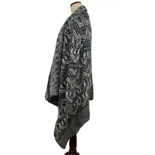 Staring At Stars Aztec Design Hi-Lo Side Open Front Cardigan Size Medium - Image 2