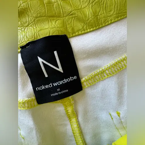 Naked Wardrobe Lime Green Straight-Leg Pants