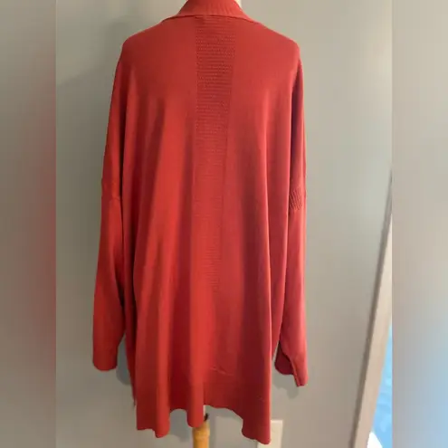 Terra & Sky Women's Rust Lagenlook Open Front Cardigan thumbnail 5
