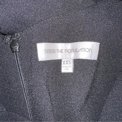 Dress the Population NWOT Victoria Black Sleeveless Jumpsuit XXS