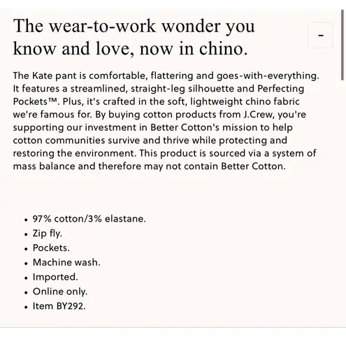 J.CREW Kate Straight