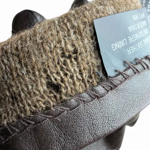 VTG Cashmere WPL 9093 Women's Chocolate Brown Size 7M Leather Gloves Lined
