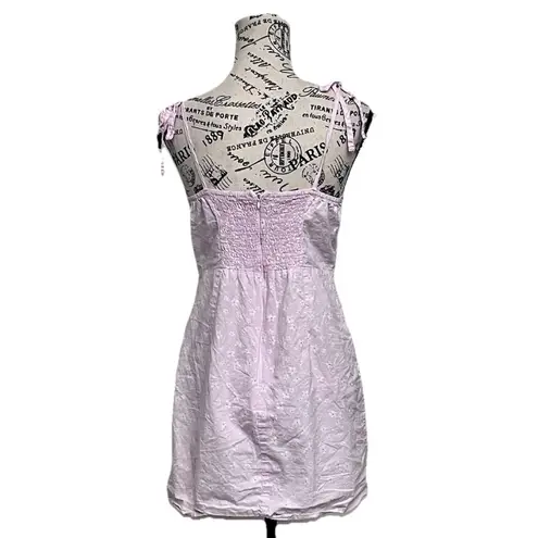 Milkmaid Ditzy Floral Pink Daisy Mini Dress Coquette Preppy Cottegecore Boho S