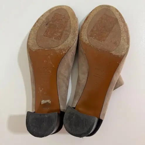 Toms Aquatalia by Marvin K Womens Seneca Anil Calf Mule Open Toe Size 9.5 Brown Black