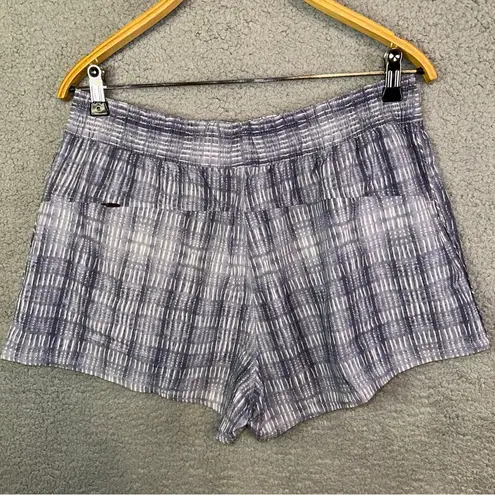 Vuori NWT  Dash Short VW367 Pale Blue Shibori Grid Women's XL Performance