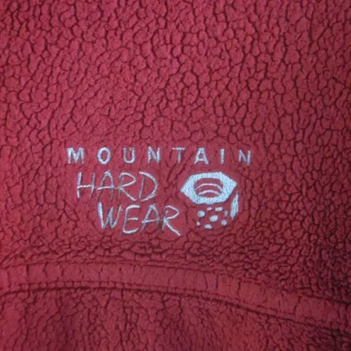 Mountain Hardwear Mountain Hardware Womens Dark Red Size Medium Zip Up Soft Fleece Jacket