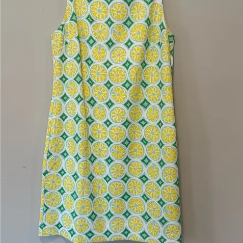 Sail To Sable STS Shift Dress Size Medium Sleeveless Yellow Lemon Green $2151748
