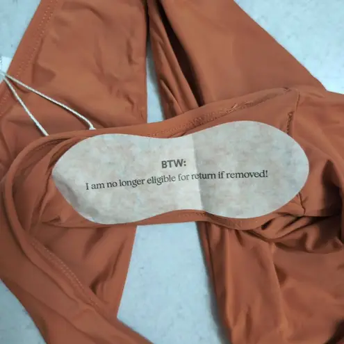 ANDIE NWT Symi Bottom Cedar Ruched Back Waistband Swim AB431 Size L