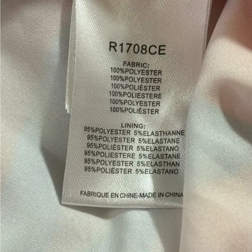 Molly Bracken NWT Roma Pink Sunset Retro Tropical Palm Tree Ruched Tie Skirt L