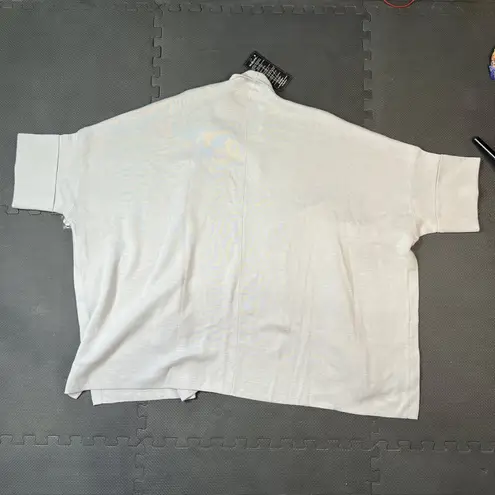 MarlaWynne Knit Cardigan Duster Pockets Button Front Light Gray Size 1X TAG