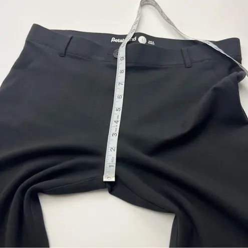 Betabrand Classic Dress Pant Yoga Pant Straight Fit Womens Size Large Black