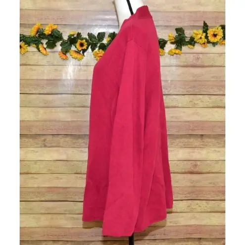 Eileen Fisher Textured Open Front Long Cardigan Sweater Size 2X Tencel Silk