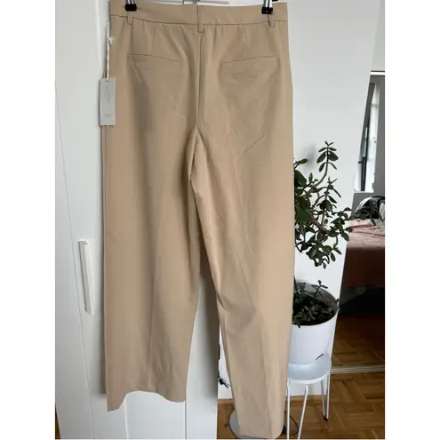 Joie  Women's Pleated Tan Wide-Leg High Rise Dress Pants Size 6, NWT