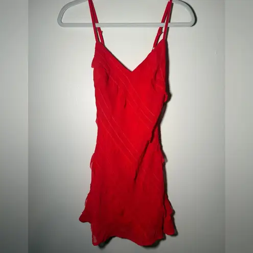 Princess Polly NWT  LARS MINI DRESS - RED - Size 0