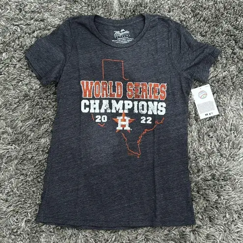 Majestic Threads Women's Navy Houston Astros 2022 World Series, Size L Blue Size L