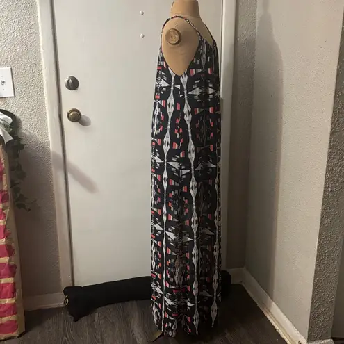 Skies Are Blue  Southwest Maxi Tank Dress S Braided Spaghetti Straps Boho Western