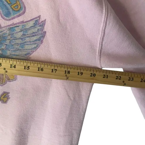 Van Halen Vintage 80s Medium Pink World Tour Band Single Stitch Crew Sweater