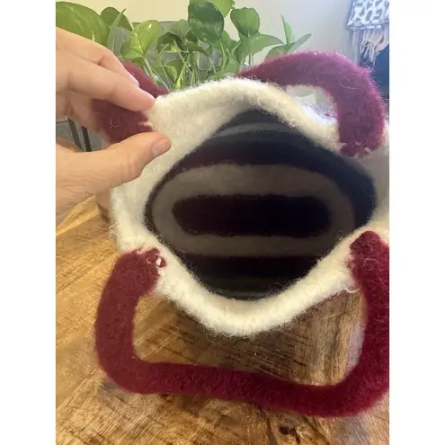 Knit Wool Women's Handbag Tote Bucket Shoulder Bag