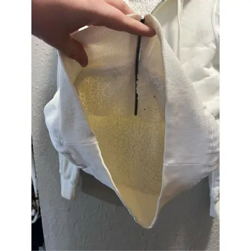 Fox Racing White Sherpa Full Zip Hoodie Size XL