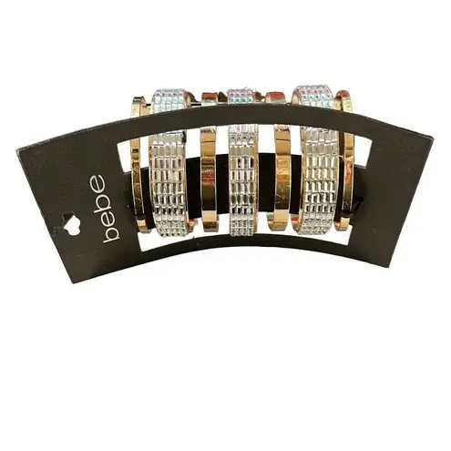 Bebe  Womens Cuff Bracelet Elegant Gold Plated NWT