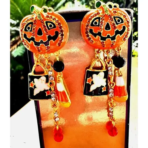 Halloween Earrings New Jack O Lantern Candy Corn Ghost Beads Pumpkin Pie…