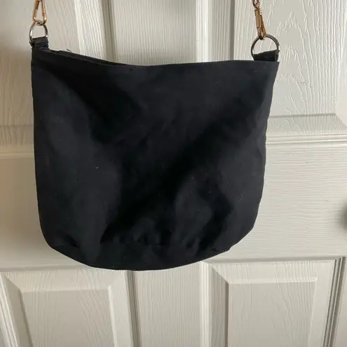 Black Crossbody Bag with Red Star