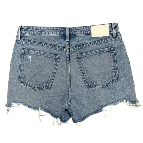 GRLFRND The Helena High Rise Cut Off Jeans Shorts Newport frayed Raw hem Size 30