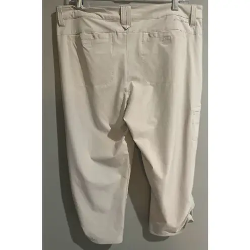 Eddie Bauer  Women's Cream Crop Activewear Pants Size 12