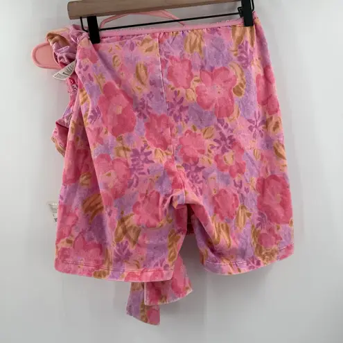 Free People  Get Physical Set Size Small Hot Pink Rose Two Piece Tie Dye NWT Boho