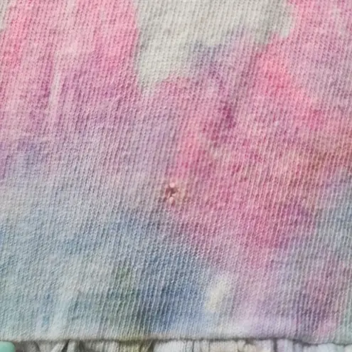 TRENDS Tie Dye Tank Top Sleeveless Ruffle Hem Casual Trendy Top Size M