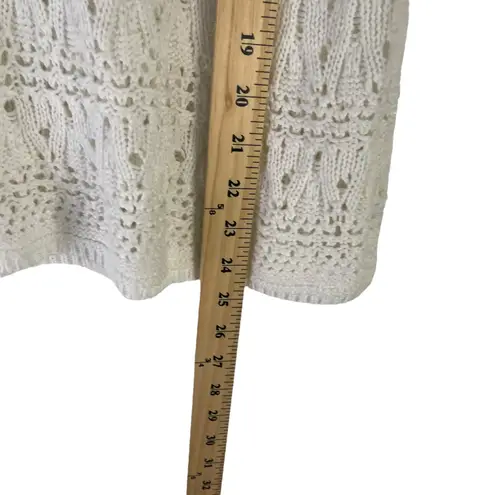 Wyatt Women's Size Medium White Sleeveless Crochet Top