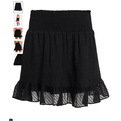 Intermix Rena Swiss Dot Silk Skirt