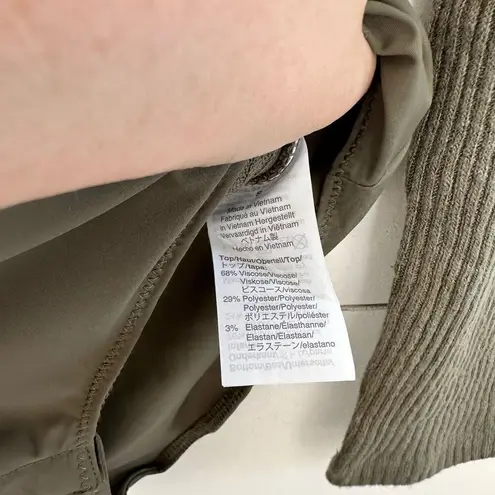 Point Sur Women’s Green Small Loden Ribbed Bodysuit NWT