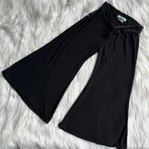 Marciano Guess 2000’s Black Culotte/Cropped Low Rise Knotted Pants