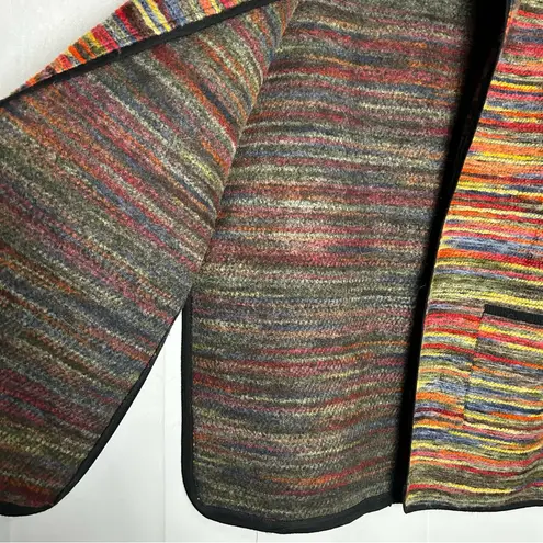 Color Works Rainbow Cape Sweater Size Small/Medium Yellow