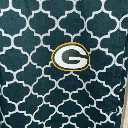 Stylish Geometric Print Pajama Pants Green